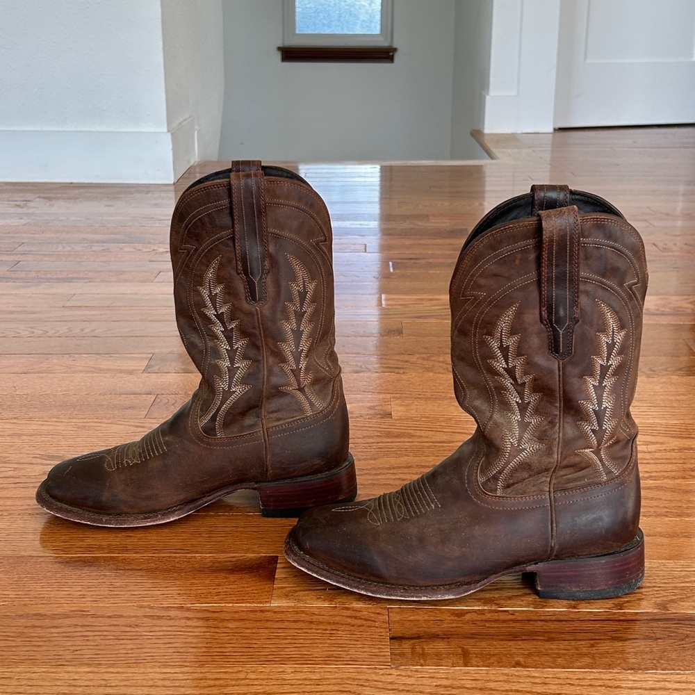 Tecovas Dark Brown Cowboy Boots - Picture 4 of 8